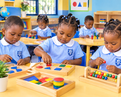 Nursery pupils at Prisjenny Kinderland